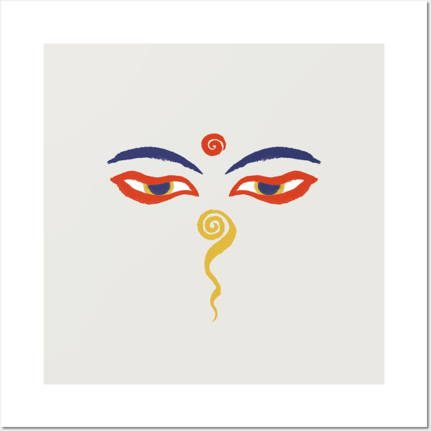 Wisdom Eyes Wall Art by akaneyabushita